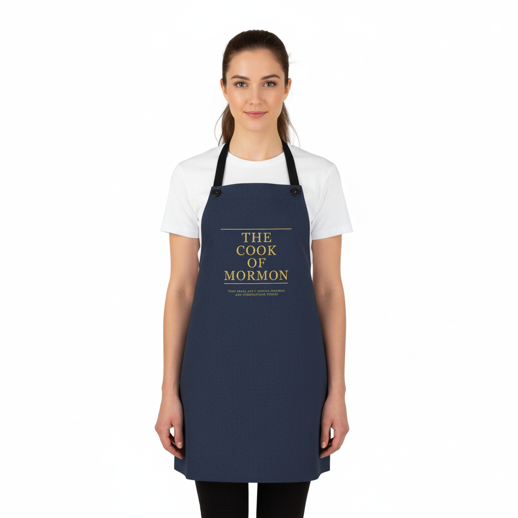 Cook of Mormon Apron - Funny Cooking Gift, Kitchen Apron for Home Chefs